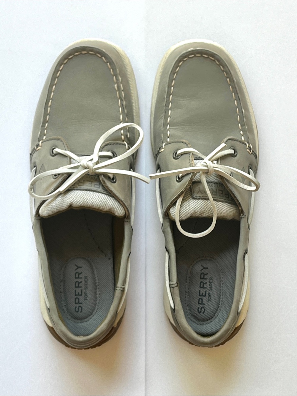 Sperry Top-Sider Gray Songfish Boat Shoes Size Women’s 8 Pristine Condition